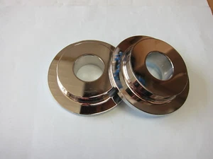 Lowrider Hydraulics one pair of coilover/shallow reverse cups, chrome - Picture 1 of 2