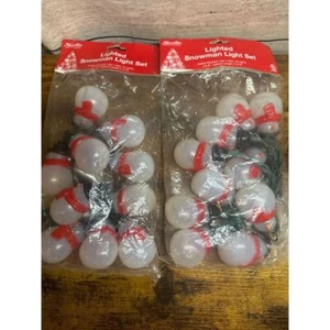 Sienna beleuchtete Schneemannleuchte 2er Set - Bild 1 von 3