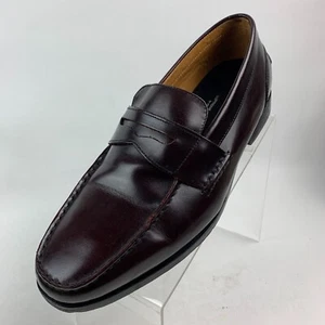 Mocassini Rockport Penny pelle bordeaux pizzico punta tonda scarpe slip on taglia 9W - Foto 1 di 12
