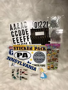 Assortment Of Stickers For Craft Scrapbooking Birds Floral Puffy Acrylic Letters - Picture 1 of 11