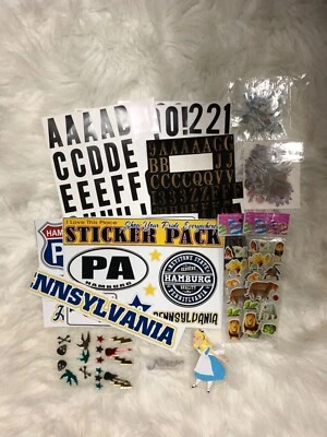 Assortment Of Stickers For Craft Scrapbooking Birds Floral Puffy Acrylic Letters - Image 1 of 4