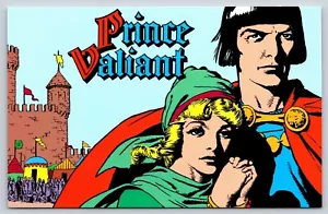 Cartolina Prince Valiant - Harold R Foster - 1995 USPS fumetti cartoni animati - Foto 1 di 2