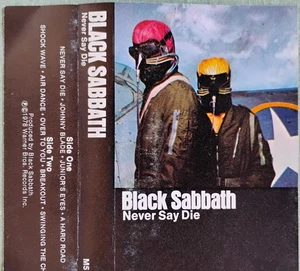Black Sabbath Never Say Die 1978 Cassette - Picture 1 of 4