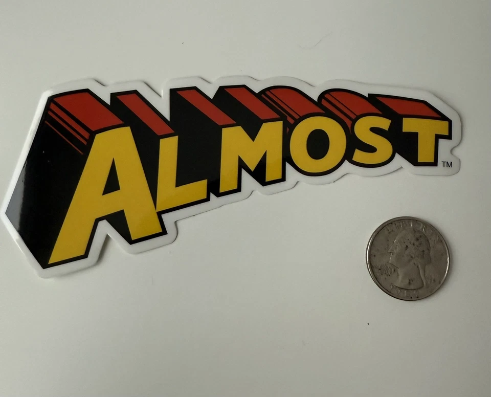 Almost Skateboards Super Logo Skateboard Decal Sticker 5.5" - Image 1 of 1
