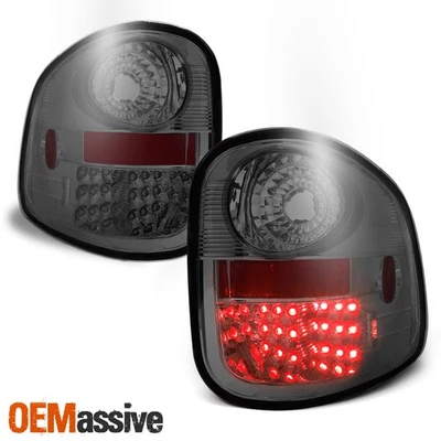 Fits 2001-2003 Ford F150 Pickup Flareside LED Smoked Tail Lights Pair Left+Right - Image 1 of 4