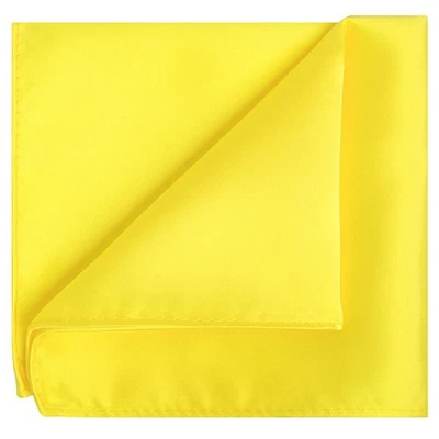 Pañuelo cuadrado de bolsillo amarillo para hombre + caja de regalo Foto 1 de 4