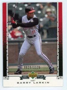 2002 Upper Deck Plus Barry Larkin #UD95 #/1125 Reds - Picture 1 of 1