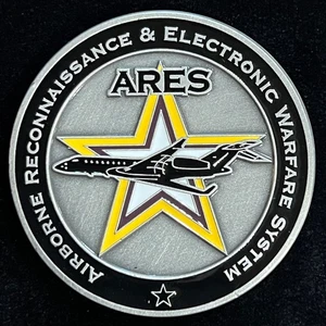 Airborne Reconnaissance & Electronics Warfare System ARES C3ISR Challenge Coin - Picture 1 of 2