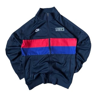 Nike Dri-Fit Boys Team USA Zip-Up Blue, White , and Red Size L Soccer Sports - Image 1 of 4