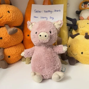Jellycat Cerdo Cacahuete Mediano Nuevo con Etiquetas - Retirado Raro - 100% Auténtico - Envío desde EE. UU. - Imagen 1 de 4