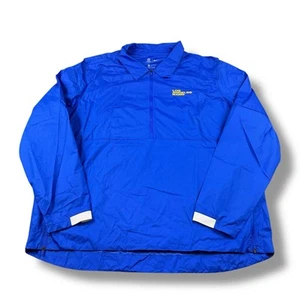 Nike NFL On-Field LA Rams Blue 1/4 Zip Long Sleeve Coaches Jacket Mens 2XL LNWOT - Picture 1 of 9