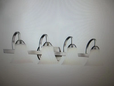 Kichler Keiran 30 in. 4-Light Brushed Nickel Transitional Bathroom Vanity Light - Image 1 of 4