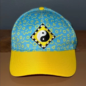 Funko one size fits most whatever ying yang adjustable yellow blue retro hat - Picture 1 of 8