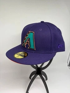 New Era Arizona Diamondbacks Purple Clouds UV 2001 World Series Fitted Hat 7 7/8 - Picture 1 of 9