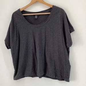 ellos Grey Loose Fit Short Sleeve T-Shirt Women's Size GB 16/18 - Picture 1 of 6