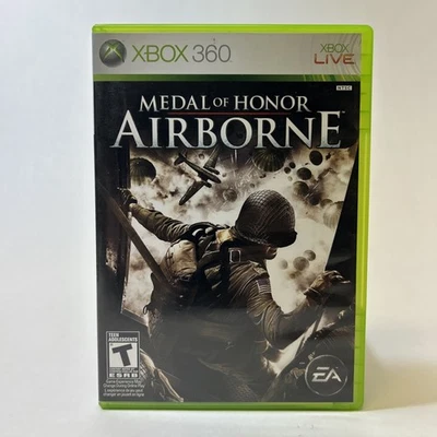 Medal of Honor: Airborne (Xbox 360, 2007) CIB Completo con Manual, ¡Probado! Foto 1 de 4