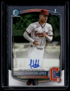 2025 Bowman Chrome Prospect Autograph - CPA-HL Hiverson Lopez Guardians (1st,AU) - Picture 1 of 2