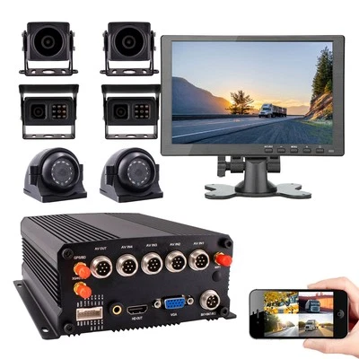 8CH GPS 4G 1080N AHD 1TB SSD Mobile Car DVR MDVR Video Recorder Monitor WEB/APP - Image 1 of 4
