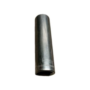 Vintage Craftsman 1/2" Drive METRIC 12 Point Deep Socket G 44443 USA 16MM - Picture 1 of 5