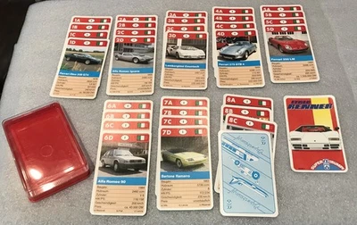 Juego de cartas de autos deportivos italianos Super Trumpf 1989 vintage - FX Schmid Foto 1 de 3