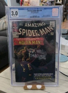 CGC 3.0 Amazing Spider-Man #28 - 1st Appearance of Molten Man! 🌋 vs 🕷🕸 - Picture 1 of 3