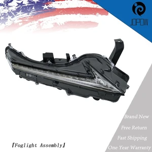 DRL For 2015-2021 Lexus NX200t/300/300h Right Side Black Housing Fog Light Lamp - Picture 1 of 14