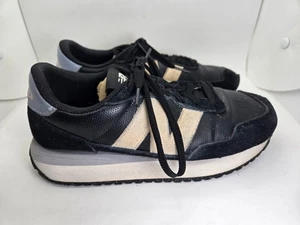 New Balance 237 Shoes Womens 8.5B Black Ivory Suede Casual Athletic Gym Sneakers - Picture 1 of 8