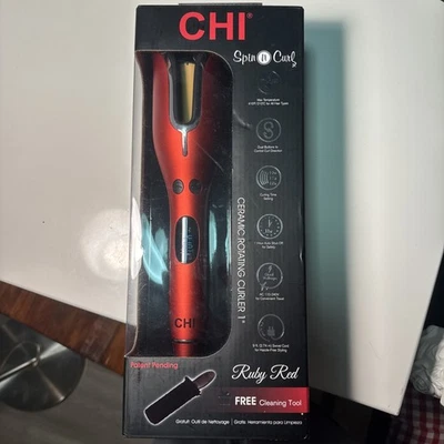 CHI Spin N Curl 1" Curling Iron - Ruby Red (CA2288) - Image 1 of 4