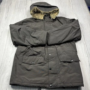 Carhartt Anchorage Men’s Parka Grey Removable Fur Hood Parka Coat Medium - Picture 1 of 12