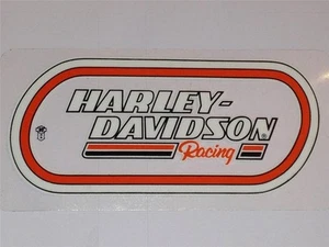 HARLEY DAVIDSON RACING OVAL VINTAGE (INNEN) AUFKLEBER 4,75" X 2,25" NEU - Bild 1 von 8