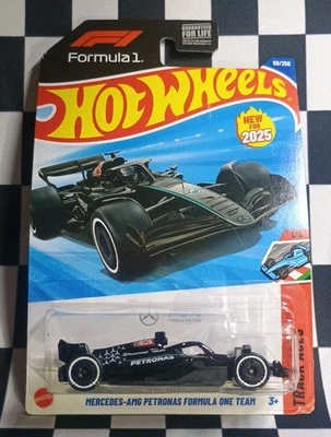 Hot Wheels Mercedes-AMG Petronas Formula 1 Team F1 Track Aces 2025 *Tarjeta aproximada* Foto 1 de 4