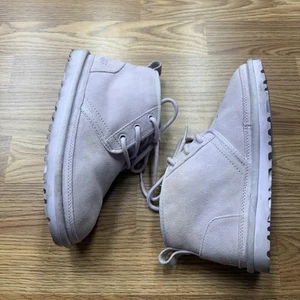 UGG Neumel Shoes Womens Size 5 Pink Suede Shearling Boot Ankle Chukka 1094269 - Picture 1 of 8