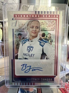 Brittney Zamora 2025 Donruss Racing NASCAR Signature Series Auto #SS-BZA - Picture 1 of 2