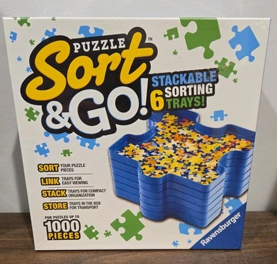 Ravensburger - Puzzle Sort & Go - 6 bandejas de classificação empilháveis novas e seladas - Imagem 1 de 3