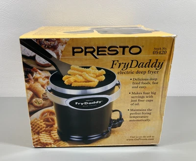 Presto FryDaddy Electric Deep Fryer 05420 Black Fry Daddy New Sealed - Image 1 of 4