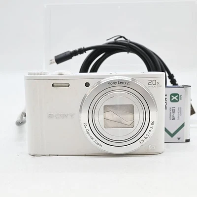 Sony Cyber-shot DSC-WX350 18.2MP Digital Camera White  Used - Image 1 of 4
