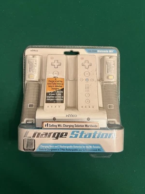 Nyko Charge Station Nintendo Wii White Dock Rechargeable Remote Batteries Sealed - Image 1 of 2