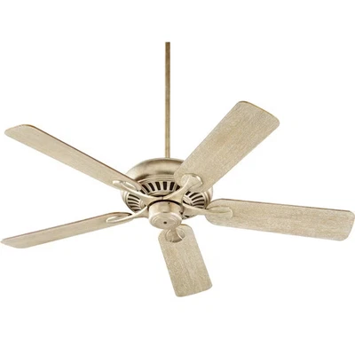 Quorum 91525-60 Pinnacle 52" 5-Blade Indoor Ceiling Fan in Aged Silver Leaf - Image 1 of 2