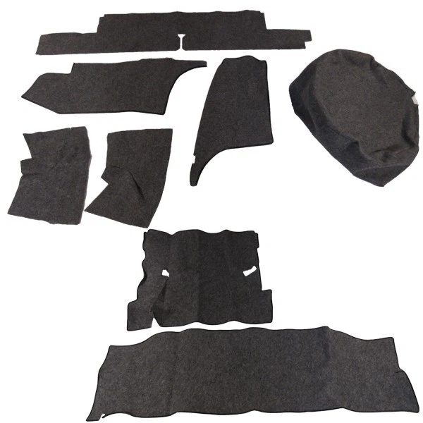 Kit de maletero Lincoln Mark III 1969 1970 1971 con alfombrilla de maletero carbón brezo 8 piezas Foto 1 de 1