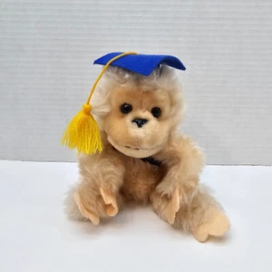 Russ Berrie Graduation Monkey Top Banana Plush 9" Stuffed Animal - Picture 1 of 5