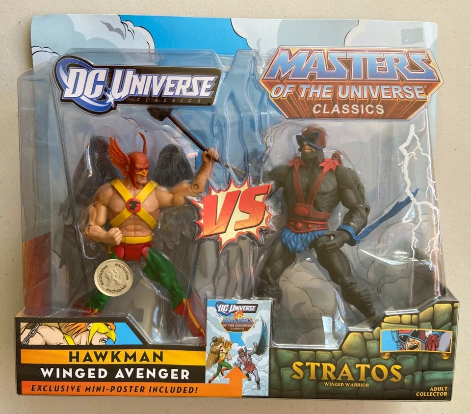 MOTU Classics VS DC Universe STRATOS Hawkman MOC Mattel 2010