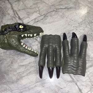 Jurassic World Velociraptor Raptor Green Tan Costume Claw Puppet - Picture 1 of 1