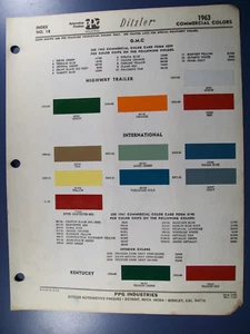 1963 IH International Scout Pickup Truck DItzler PPG Lackabplatzer Set - Bild 1 von 1