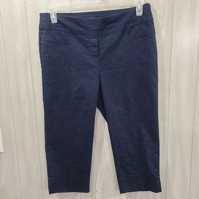 Zac And Rachel Petite Navy Blue Pants Size 8P pull on business career casual - Image 1 of 4