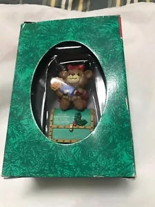 RARE Trim a Home Collectible Tree Charm Ornament Mouse Holding A Baby. - Picture 1 of 5