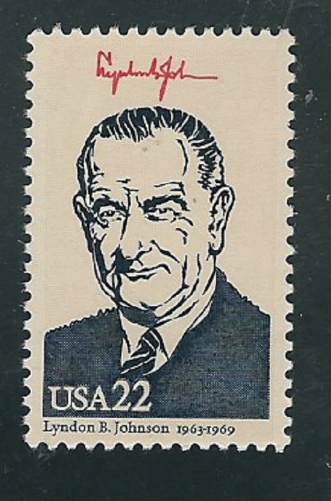 Scott # 2219i....22 Cent...Presidents/Johnson....3 Stamps - Image 1 of 1