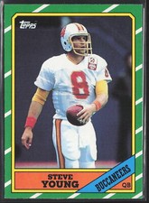 1986 Topps Steve Young Rookie Card RC #374
