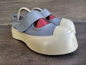 Marni Pablo Damenschuhe blau Leder MaryJane klobige Sohle Größe 38 US 8. - Bild 1 von 13