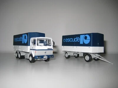 Herpa H0 802321 - Camión Renault con remolque "r.escude" - Imagen 1 de 4