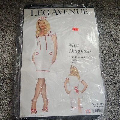 Miss Diagnosis Sexy Nurse Costume Sz. M/L Dress Up  Leg Ave. New Halloween  - Image 1 of 4